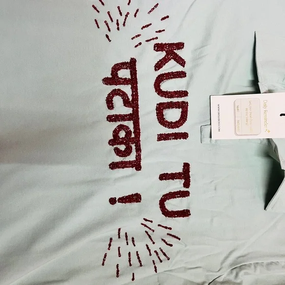 POLO T-shirt ! With shiny  embroidery !! Office Casual wear stylish !! - Picture 3 of 5